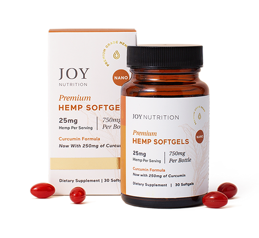 25mg Hemp Softgels with Curcumin